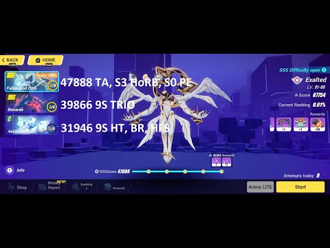 [HI3 SEA] EX MA: SSS False God Otto +20% 47888 / SSS Benares 39866 / Heimdall 31946