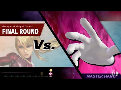 Zero suit samus vs Master hand | Final boss Classic mode | Super Smash Bros. Ultimate