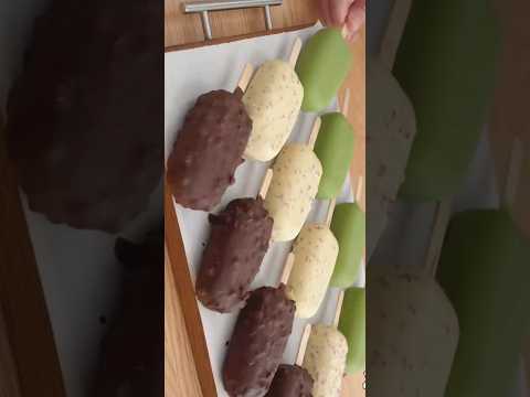 أيسكريم منزلي || وصفة كورية سهلة وبسيطة 🍨 مثلجات