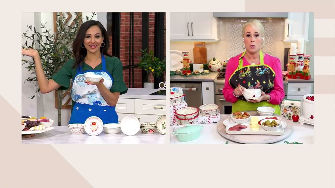 Temp-tations Seasonal Set of (4) 8-oz Dip Bowls on QVC