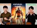 ADIPURUSH Trailer Reaction! | Prabhas | Saif Ali Khan | Kriti Sanon | Om Raut | Bhushan Kumar