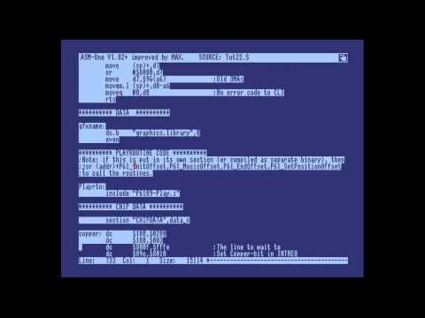 Amiga Hardware Programming 30 - Adding music to the demo