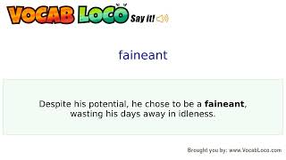 Video thumbnail for faineant