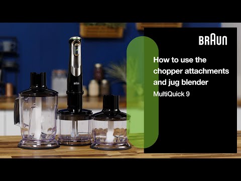 MultiQuick 9 | How to use the chopper attachments and blender jug