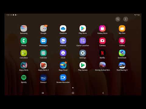 testing screen recorder on galaxy tab a7