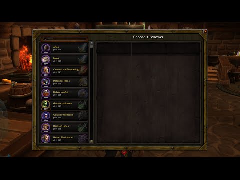 Collecting all Garrison followers in World of Warcraft: Warlords of Draenor