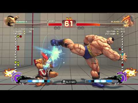 SF4AE - GamerBee(adon) vs GOGO BABY CHAN(zangief) Part 1/3