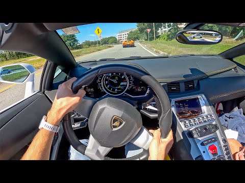 Thumbnail for Lamborghini Aventador Roadster - Surprising My 14 Year Old Cousin with a Lambo (POV Binaural Audio) by Lamborghini Aventador