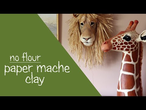 Paper Mache Clay Recipe Without Flour