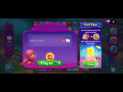 Fishdom gameplay level 2459 fail 2x