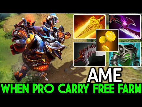 AME [Alchemist] When Pro Carry Free Farming 100% Unstoppable Dota 2