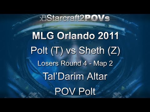 SC2 WoL - MLG Orlando 2011 - Polt vs Sheth - LR4 - Map 2 - Tal'Darim Altar - Polt