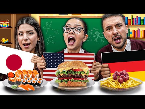 ÜLKELERİN OKUL YEMEKLERİNİ DENEDİK ! w/@ozdincferide