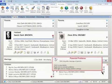 Legacy QuickTip Video - Working With Genealogy Time Gaps