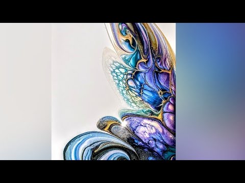 Modified Bloomswipe ~ Abstract Fluid Art #TLP Pigments