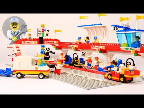 Lego City 6395 Victory Lap Raceway/ Grand Prix/ Rennstrecke stop motion speed build 4K