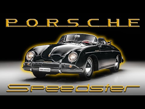 A Rare Black 1957 Porsche 356A T2 Speedster 1600 Super (4K)