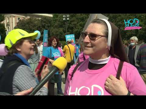 Hod za život, Zagreb, 14. 5. 2022. Izjava - s. Antonija Grubisic