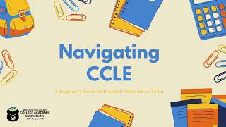Navigating CCLE: A Beginner's Guide