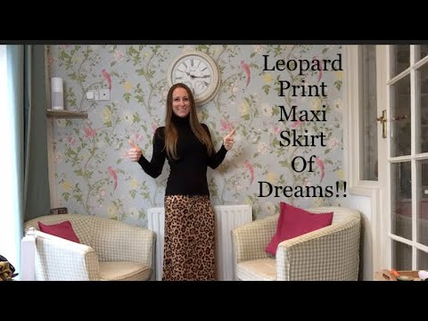 Leopard Print Maxi Skirt of Dreams!