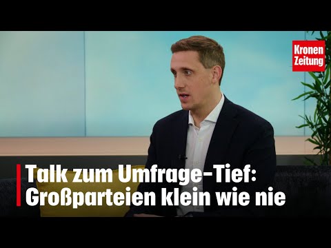 Polling low: Major parties smaller than ever | krone.tv NEWS