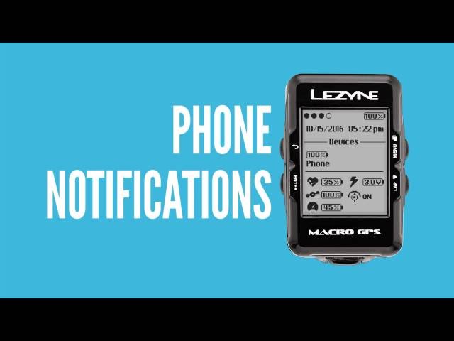 Video Teaser für Lezyne Y10 GPS: Phone Notifications Tutorial