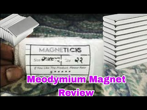 Neodymium Magnet[Magnetics 20 Pieces of 20mm x 10mm x 2mm] Review.