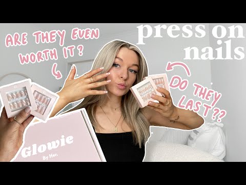 BEST PRESS ON NAILS?? | HONEST REVIEW: GLOWIE BY HER PRESS ON NAILS