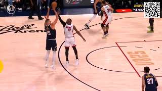 Bam Adebayo called for a foul on Jokic's 3 point attempt #shorts