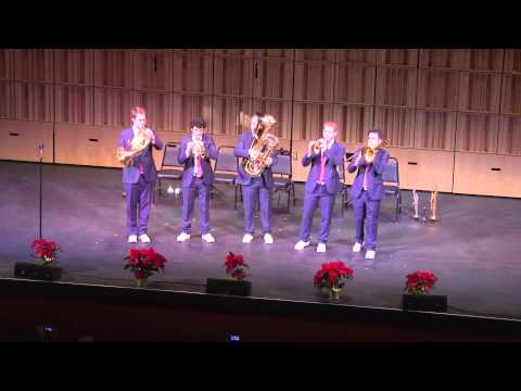 Canadian Brass Holiday - "Muy Linda," "Lo, How a Rose E'er Blooming," and "Galliard Battaglia"