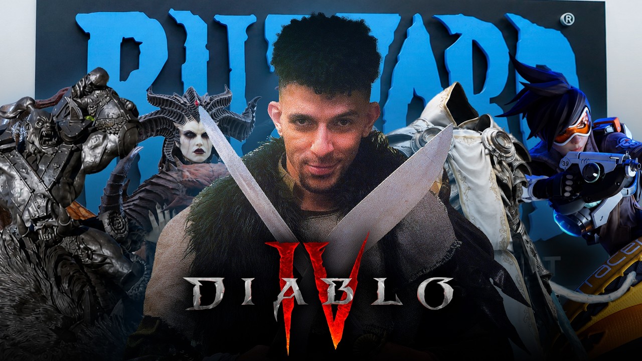 Khleo Thomas Plays Diablo 2 & 4 Inside Blizzard's Headquarters!