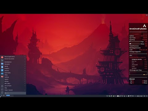 ArcoLinux : 1257 changing the color of the conky is super easy