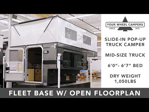 Four Wheel Camper Tour - Fleet Slide-In Base Model w/ Open Floorplan 2023