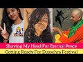 Dussehra Festive Makeover Festival Headshave Bald NRI Beautiful Indian Girl Shaves Her Head