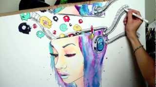 Ghost in the Machine by Ghost Town (Feat. Chris Shelley) Speed Painting