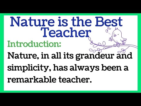 Nature is the Best Teacher Essay in English by Smile Please World