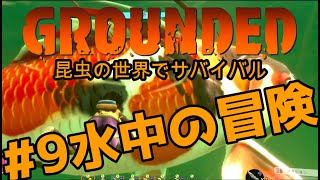 【Grounded :グランデッド】#9水中の冒険:昆虫の世界でサバイバルゲーム 女性実況【Steam】