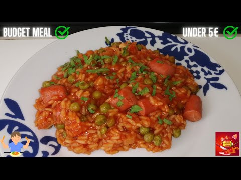 Hotdog Sausages and Rice | SIMPLE BUDGET FRIENDLY MEAL