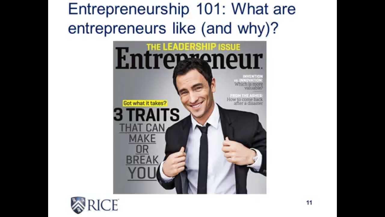 Entrepreneurship 101