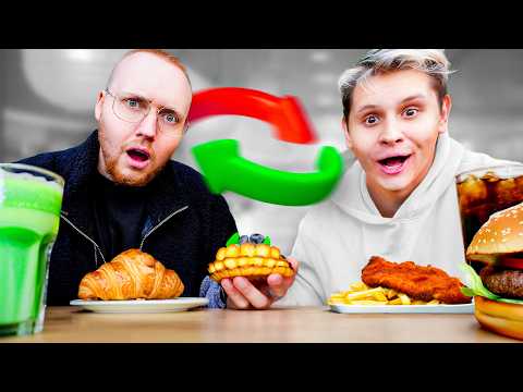 1 DAY FOOD SWAP with @zarbex😨🥩(HE LOVES FERDI FUCHS)