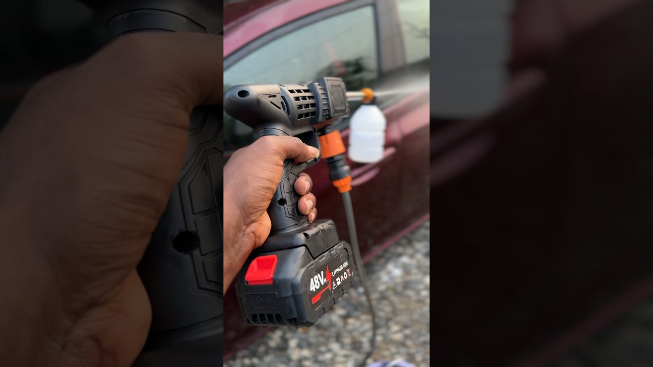 High pressure sprayer #pressurewashing #carcleaning #automobile #carwash #pressuresprayer #diy