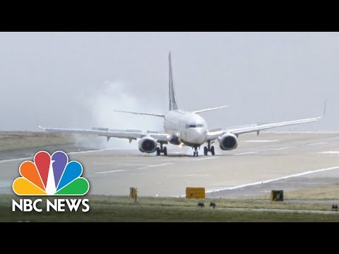Cross-Wind Landing At Leeds Bradford Airport | Archives | NBC News