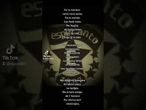 👽 En la mondon venis nova sento...Esperanto