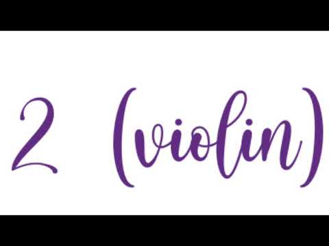 Minuet 2 (Violin) - slow with notes