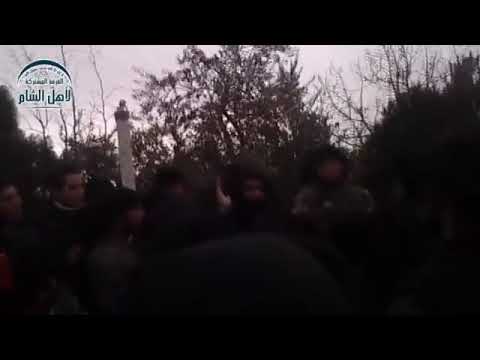 كلمة من قبل الشيخ أبو حمزة شرقية والشيخ أبو يزن الشامي للعناصر قبل التوجه لإحدى المعارك في ريف حلب