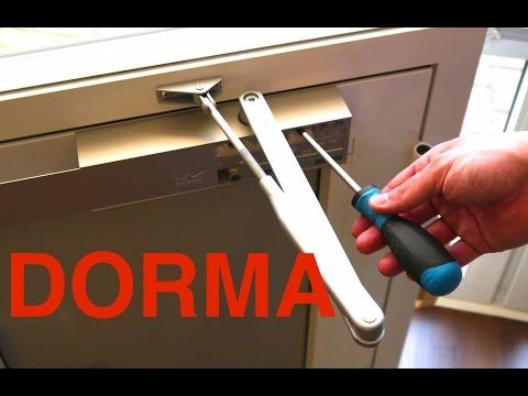 Door closer adjustment instructions DORMA I MrHandwerk