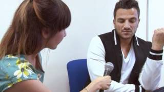 Peter Andre shocked when reporter reveals she has cancer