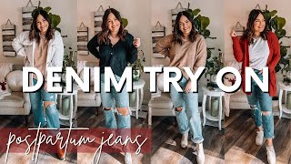 Help Me Pick New Jeans | Postpartum Denim Try On | Abercrombie