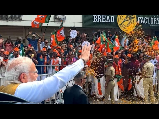 PM Modi’s roadshow transforms Thiruvananthapuram into a sea of strength for NDA
