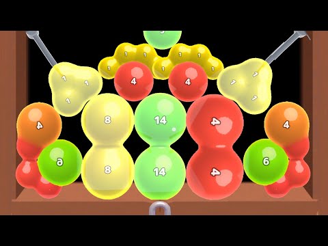 Melty Bubble vs Jejelly 2048 ball drop game Gameplay walkthrough Android, iOS New Update Levels #1